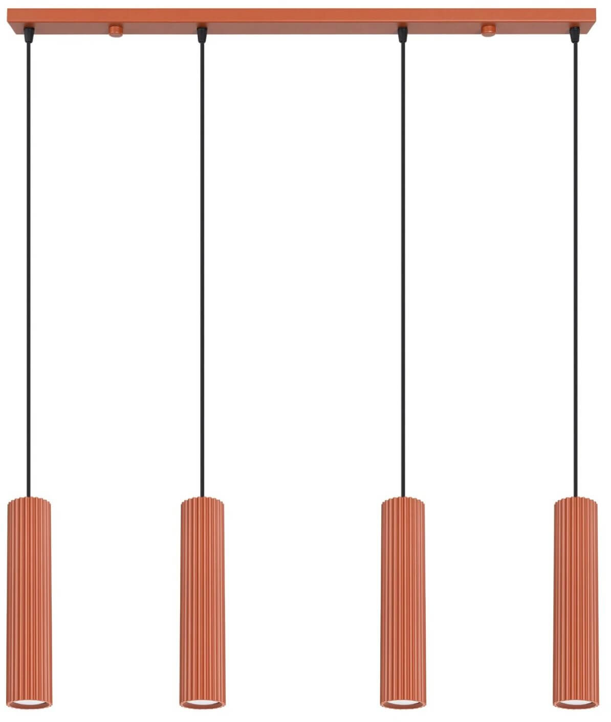 Sollux Lighting Karbon Pendelleuchte 4x10 W rot SL.2006