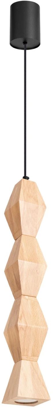 Sollux Lighting Kubbe Pendelleuchte 1x10 W holz SL.2032