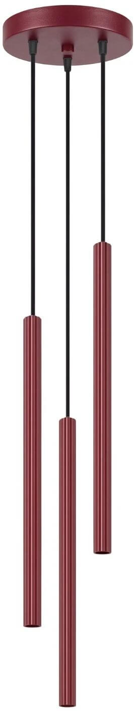 Sollux Lighting Arche Pendelleuchte 3x8 W burgund SL.2044