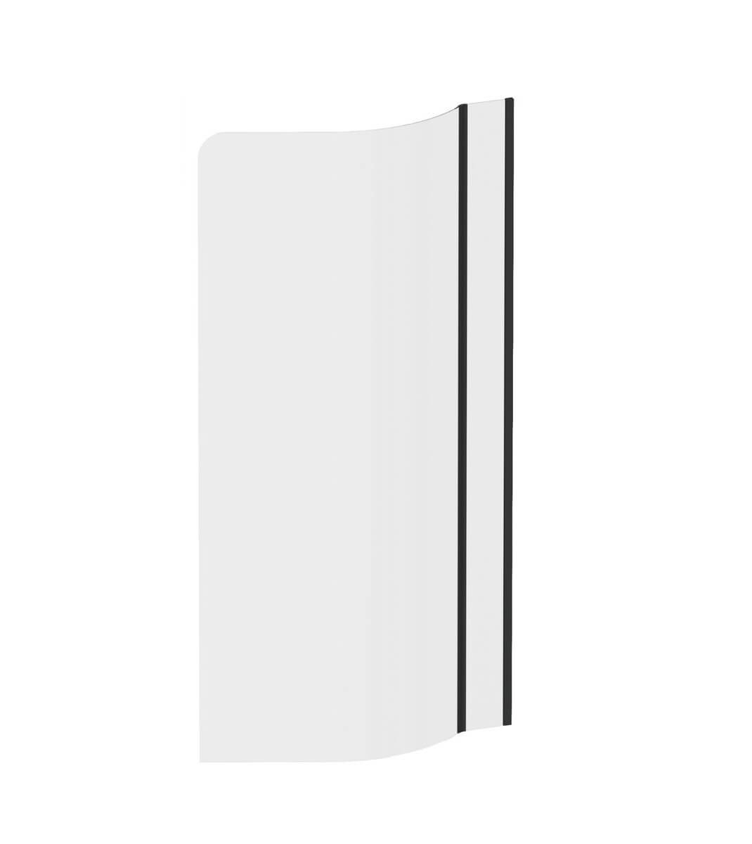 Ravak ARC Badewannenabtrennung 81 cm einteilig schwarz Matte/durchsichtiges Glas 7Q7P03R0Y1
