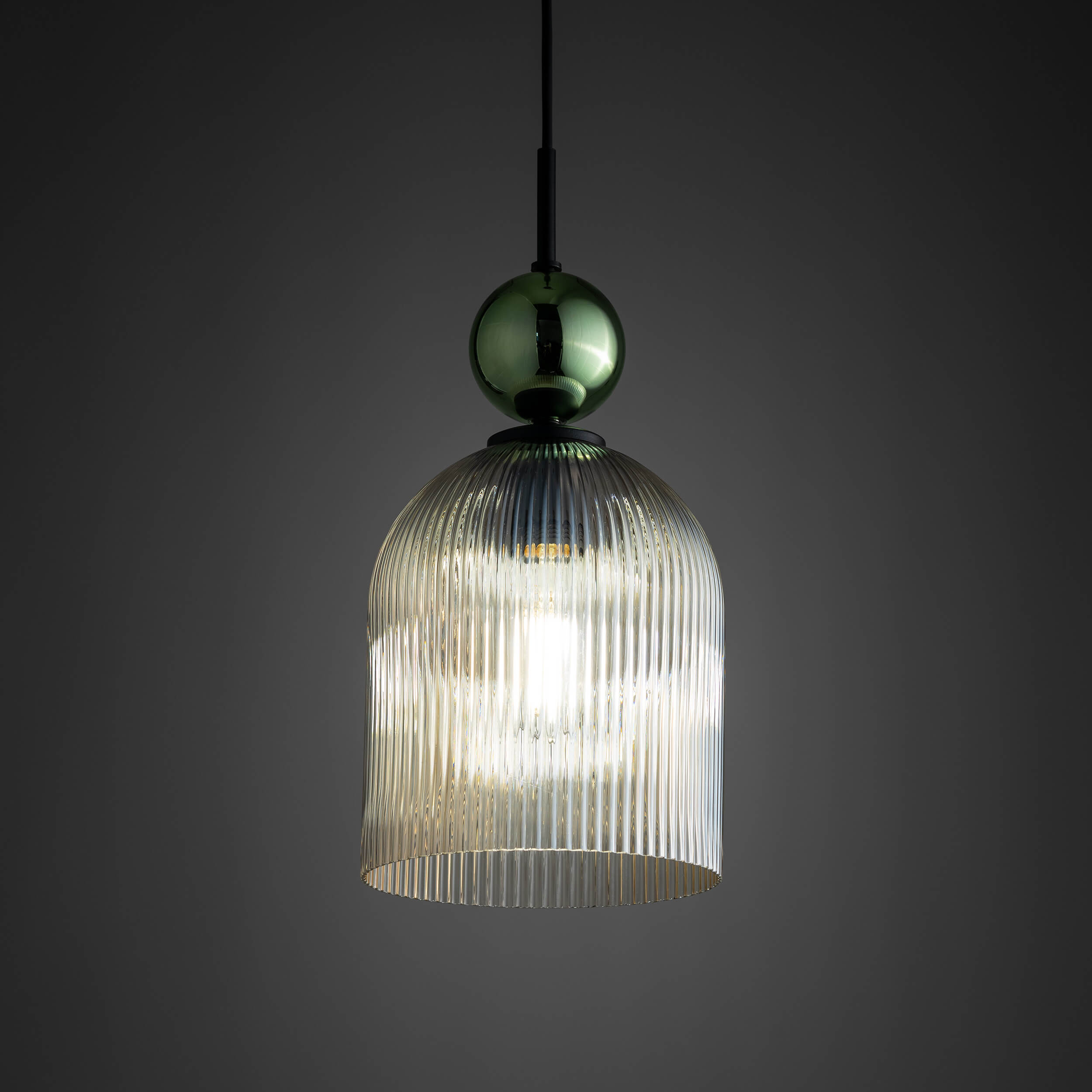 TK Lighting Sophia Green Cognac Pendelleuchte 1x15 W schwarz 10776
