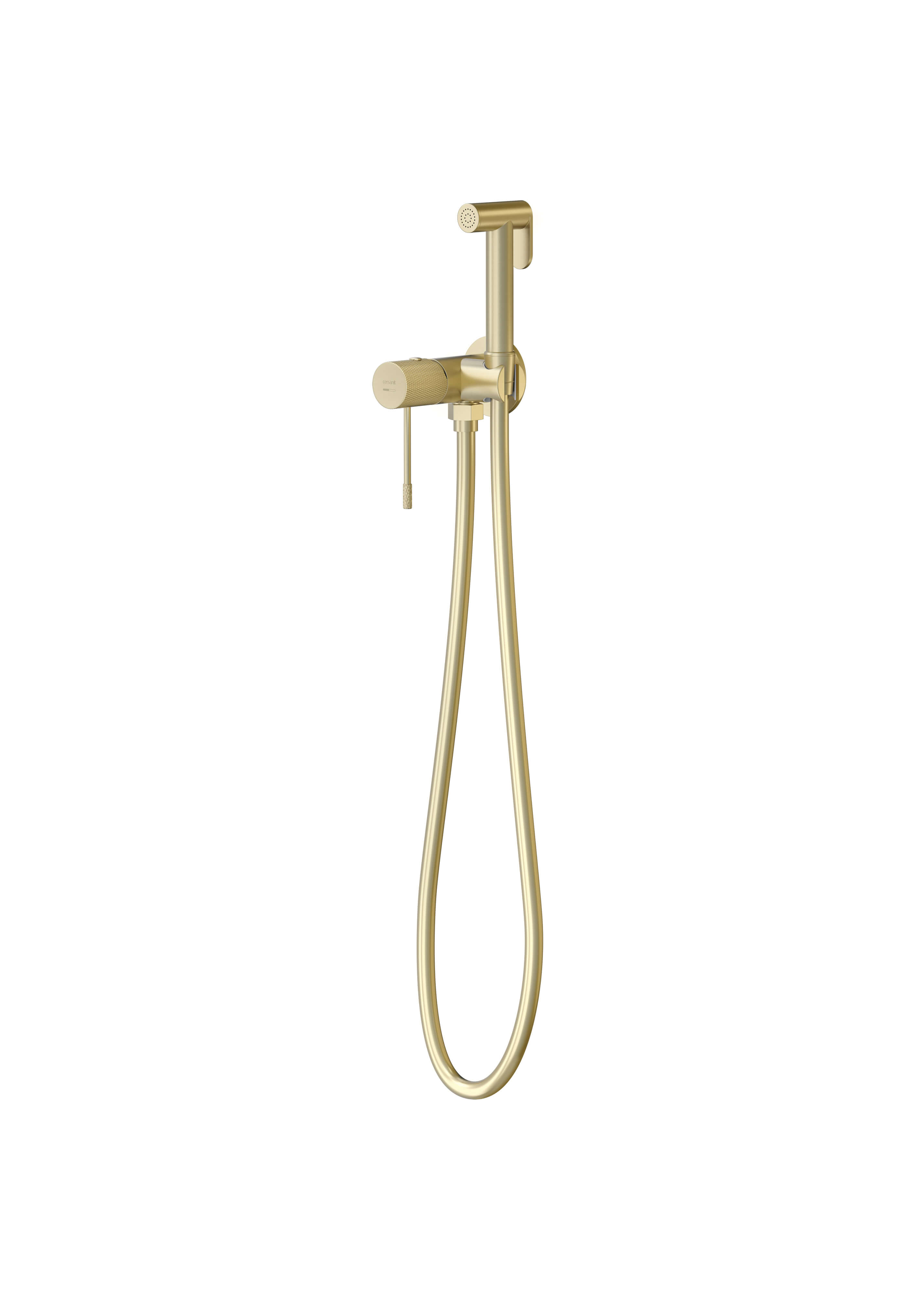 Cersanit Zen Bidetarmatur mit Duschset Wandmontage gold S1001-179