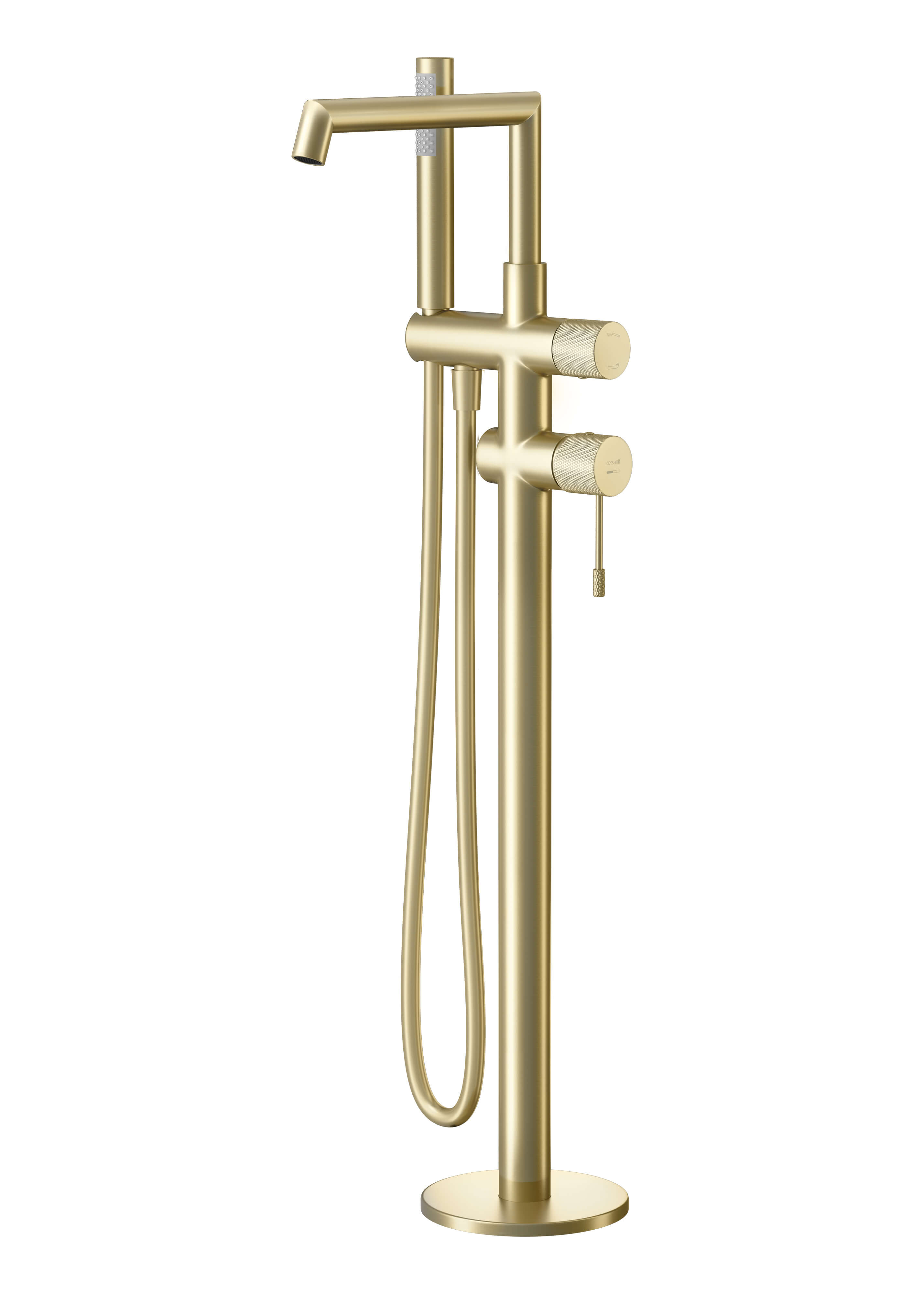 Cersanit Zen Badewannen- und Duscharmatur freistehend gold S1001-165