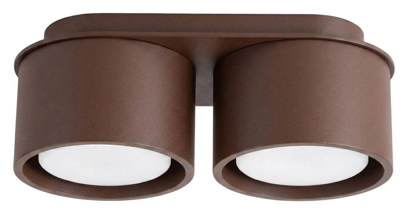 Sollux Lighting Modo Deckenlampe 2x10 W braun SL.2483