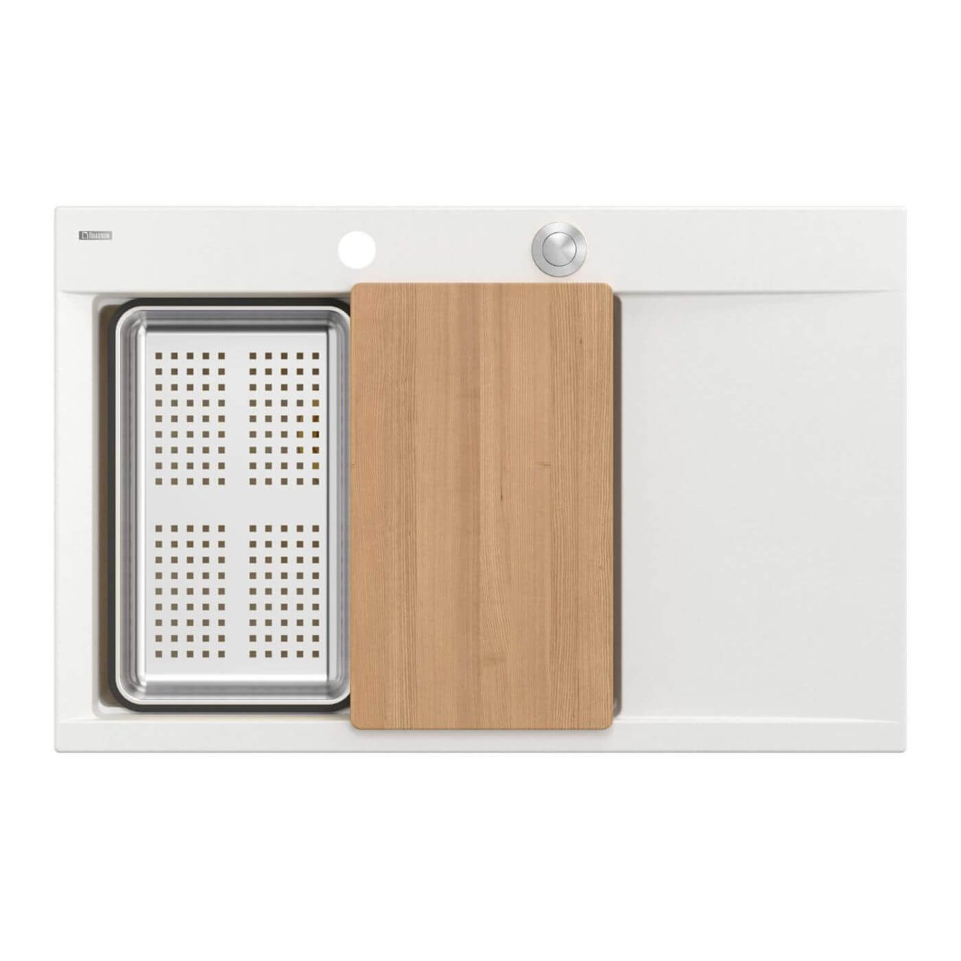 Quadron Josh GraniteQ-Spüle 78x50 cm weiß HCQJ7850U1_BS_P2O