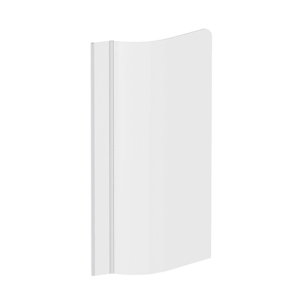 Ravak ARC Badewannenabtrennung 80 cm einteilig weiß Matte/durchsichtiges Glas 7Q7V0EL0Y1