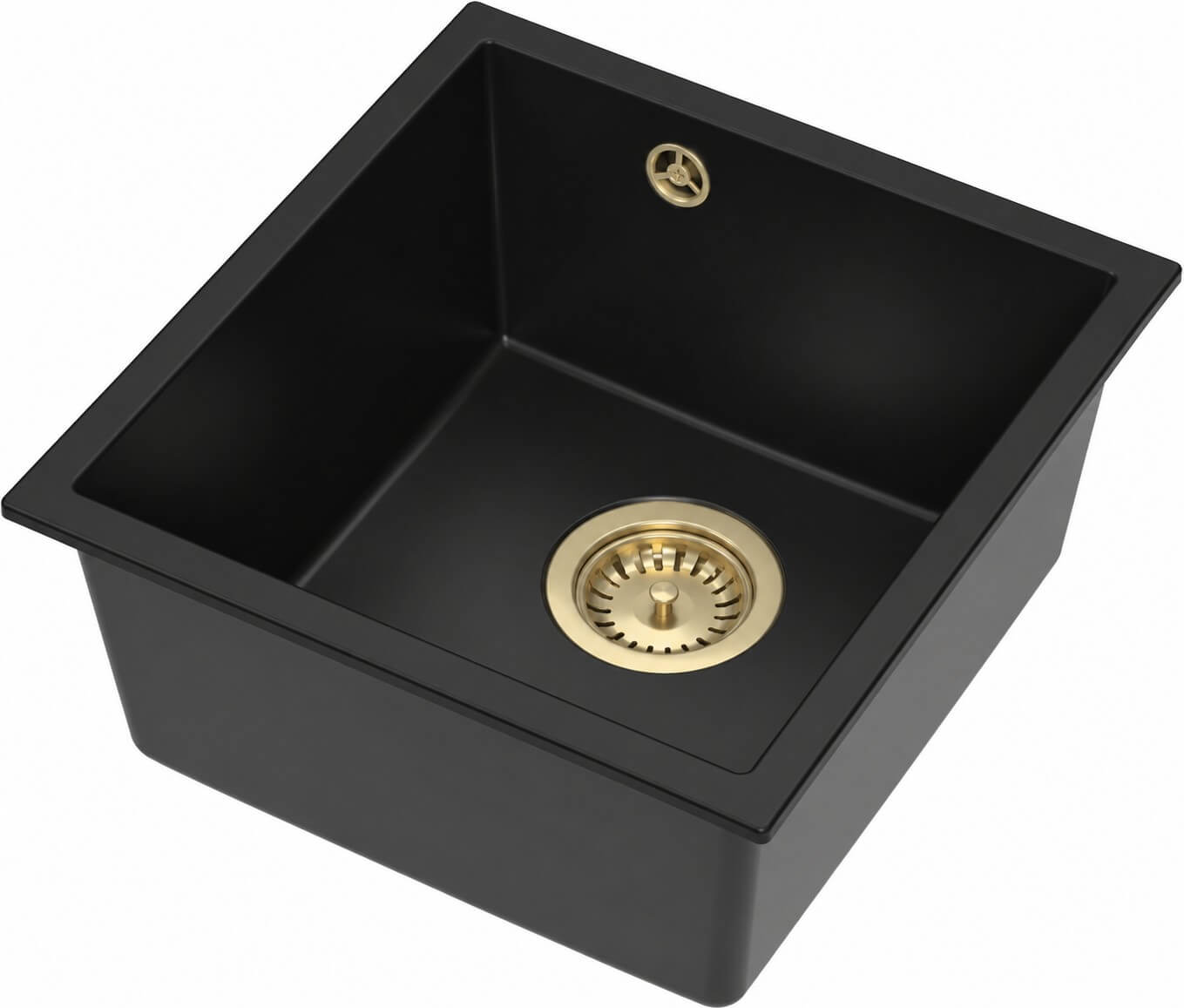 Ruvetti Arlo 45 Unterbauspüle 41x38.5 cm schwarz 3001AR_FB45_P-PVDCH