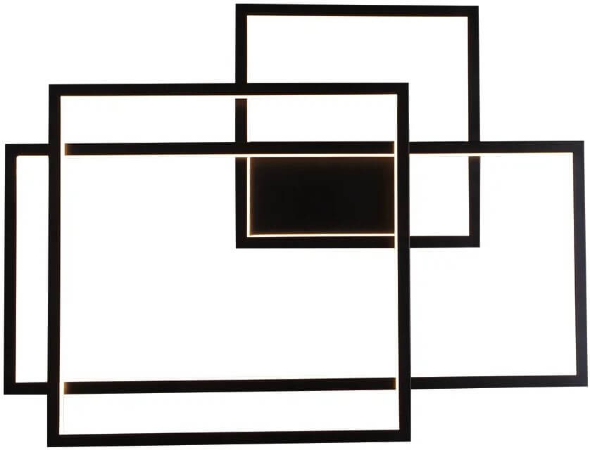 MaxLight Geometric Wandleuchte 1x45 W schwarz W0233D