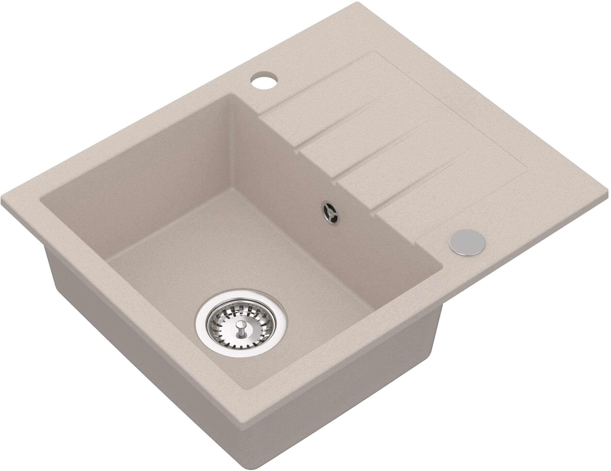 Ruvetti Morris 120 Granitspüle 57.6x47 cm beige 3001MO_BE120_W