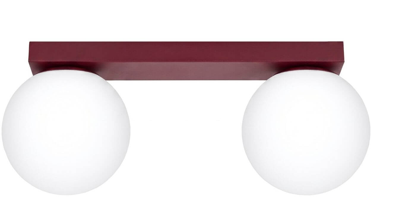 Sollux Lighting Yoli Deckenlampe 2x8 W burgund SL.2251