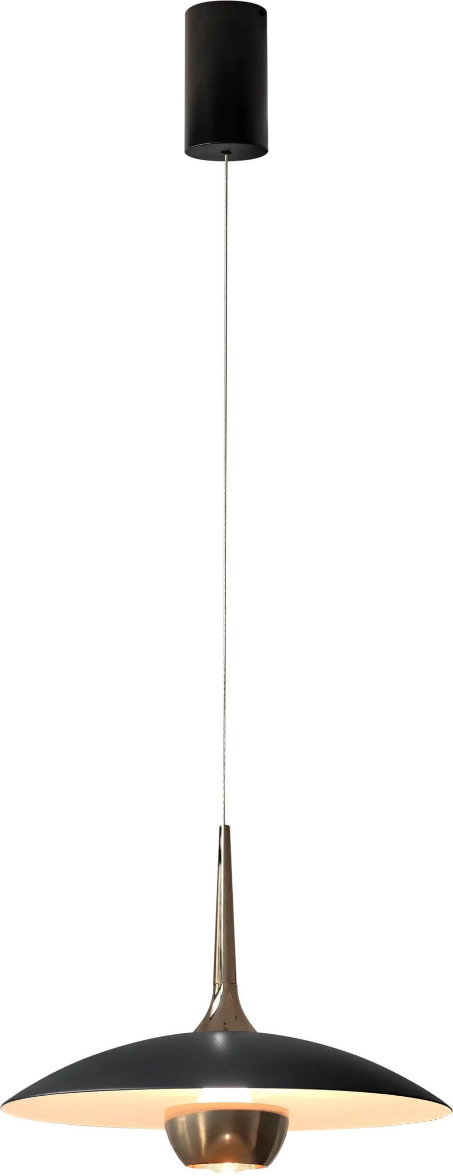 MaxLight Manuka Pendelleuchte 1x7 W schwarz-gold P0676