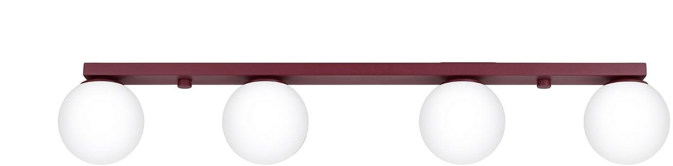 Sollux Lighting Deckenlampe 4x8 W burgund SL.2253