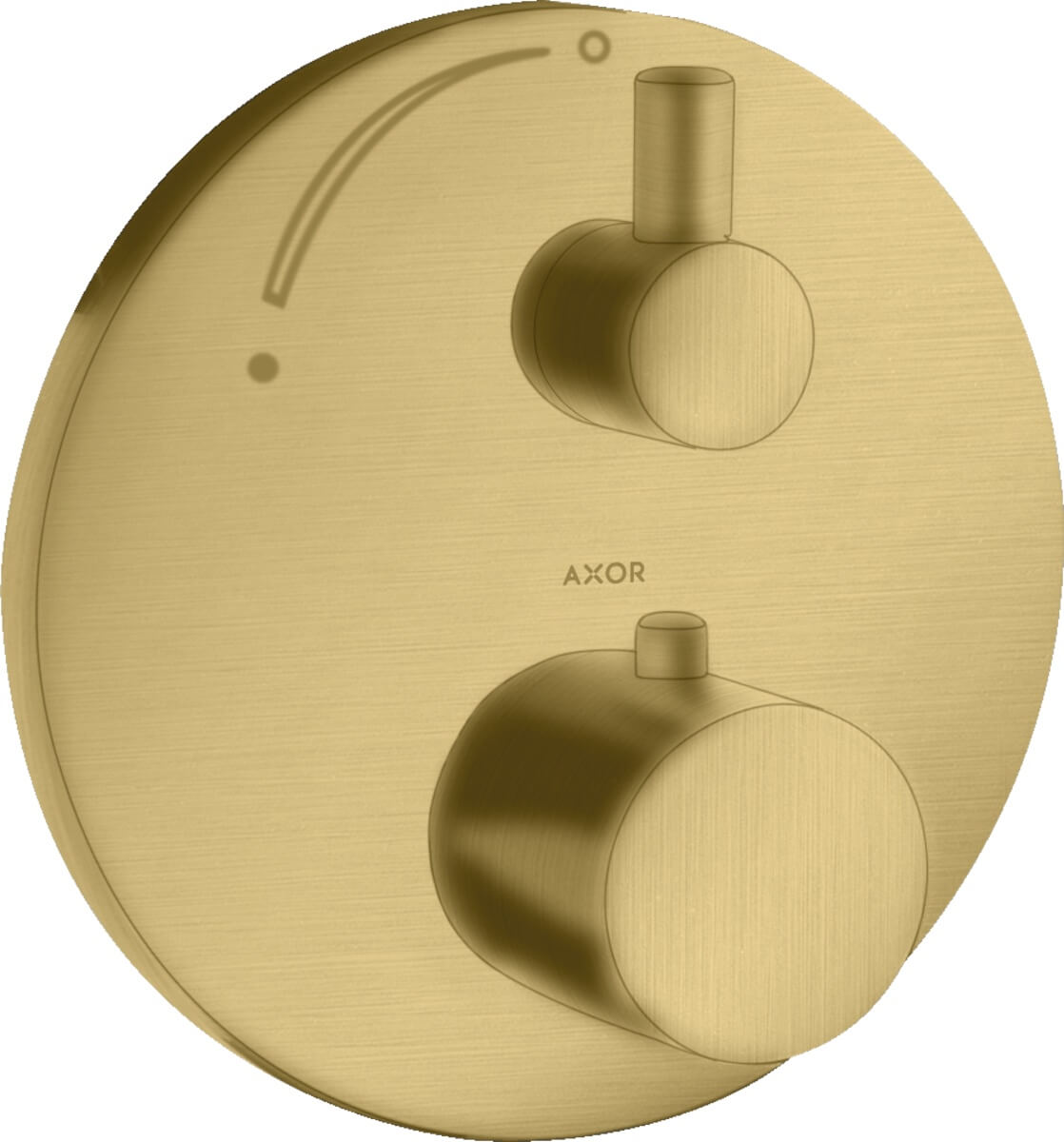 Axor Uno2 Duscharmatur Unterputz mit Thermostat gold 38700250