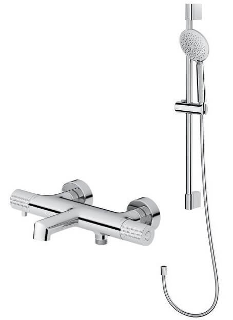 Set Badewannen- und Duscharmatur Cersanit Zen S951-563, Duschset Cersanit Zen S951-856