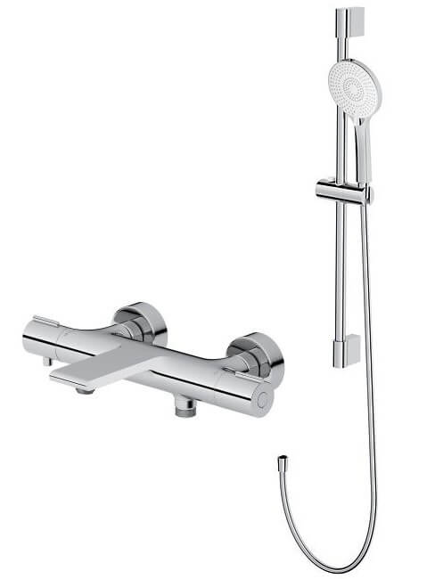Set Badewannen- und Duscharmatur Cersanit Virgo S951-561, Duschset Cersanit Virgo S951-854