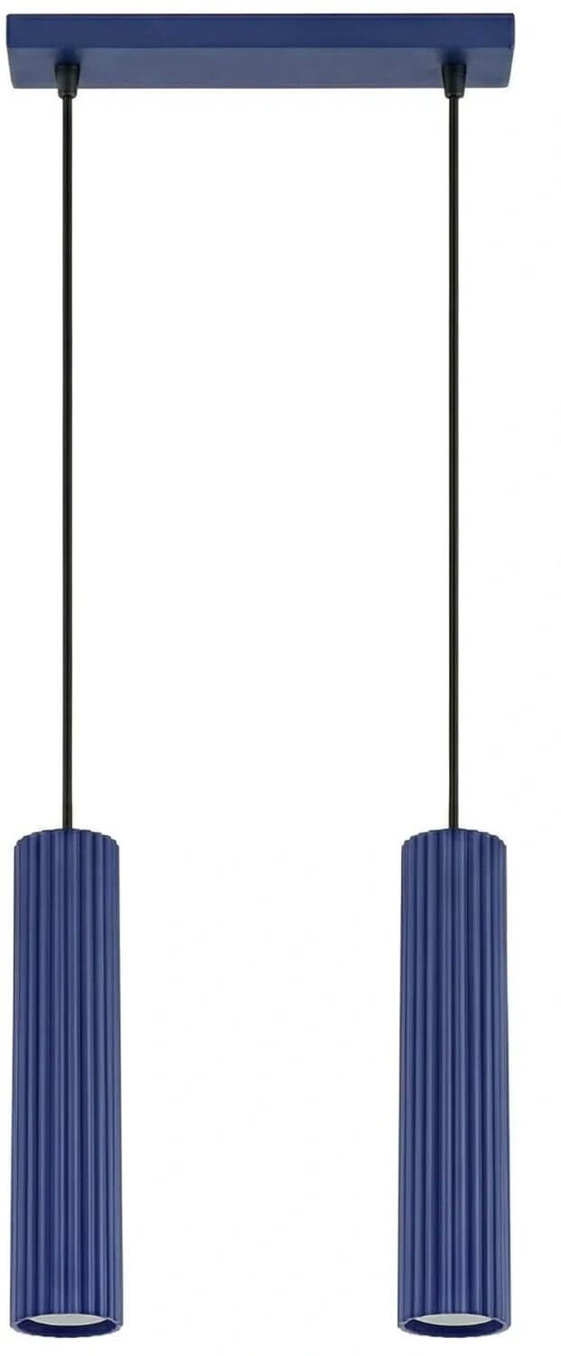 Sollux Lighting Karbon Pendelleuchte 2x10 W blau SL.2312