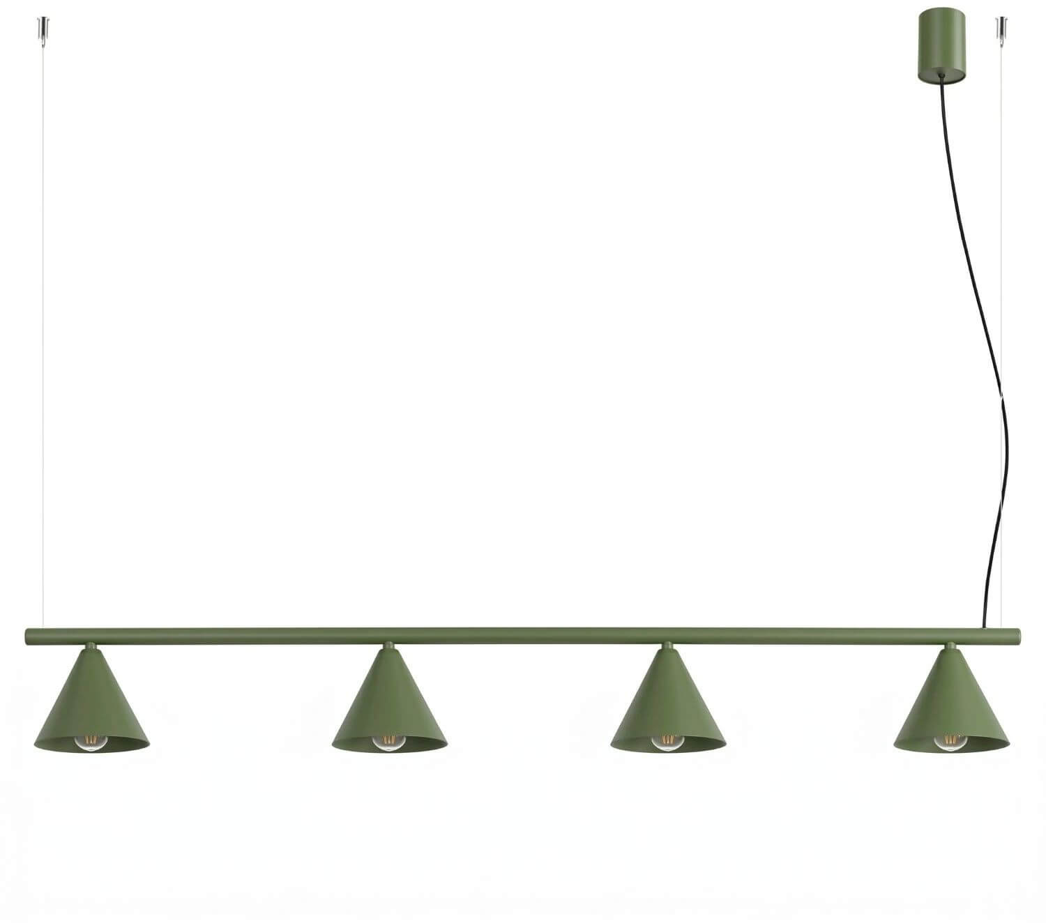 Sollux Lighting Nox Pendelleuchte 4x10 W grün SL.2555