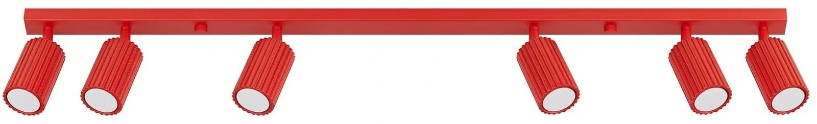 Sollux Lighting Karbon Deckenlampe 6x10 W rot SL.2369