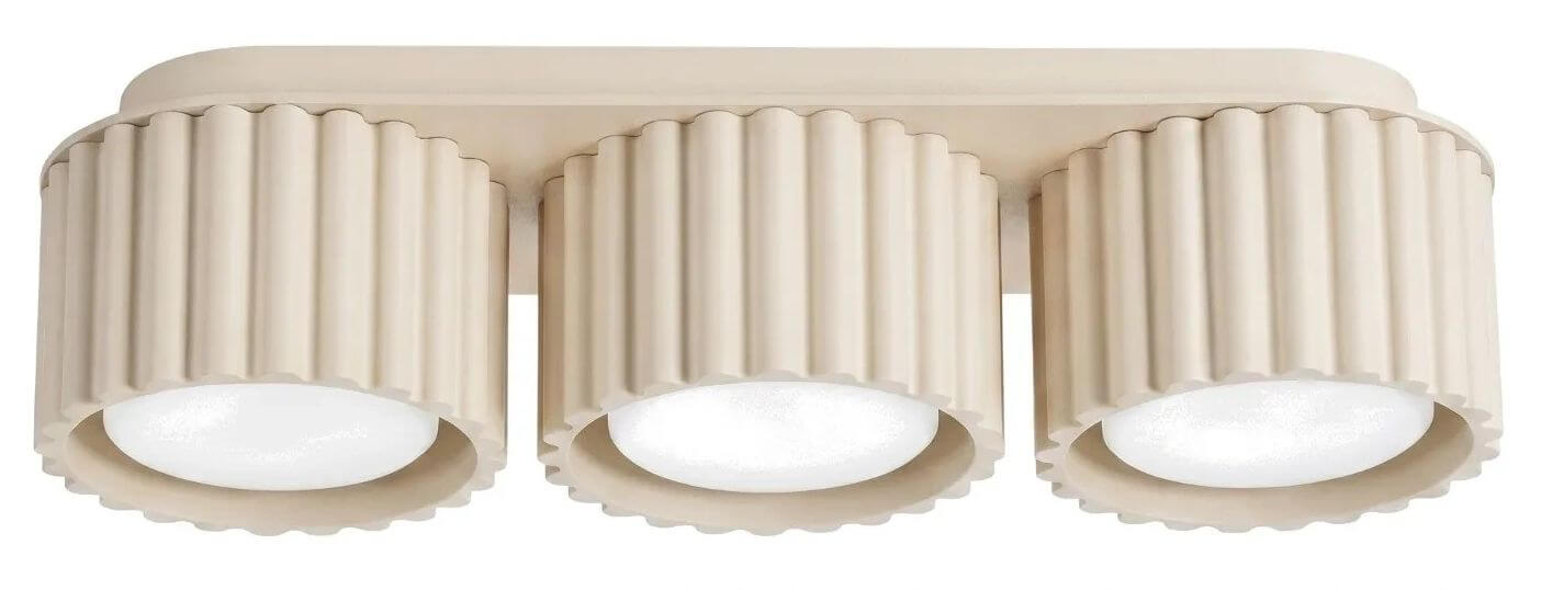 Sollux Lighting Aura Deckenlampe 3x10 W beige SL.2630