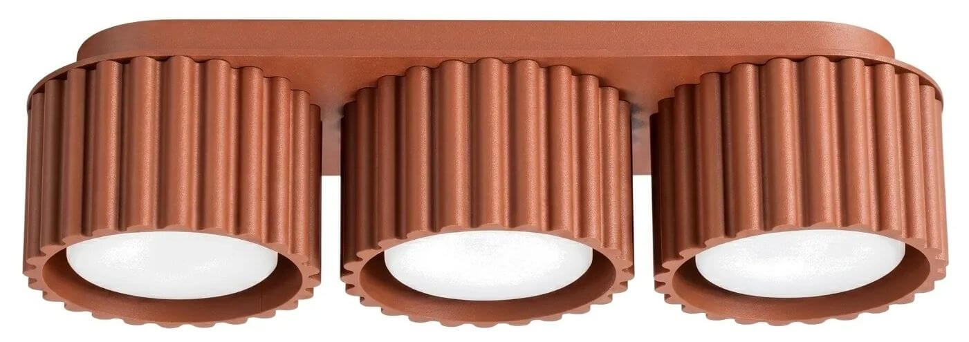Sollux Lighting Aura Deckenlampe 3x10 W rot SL.2632