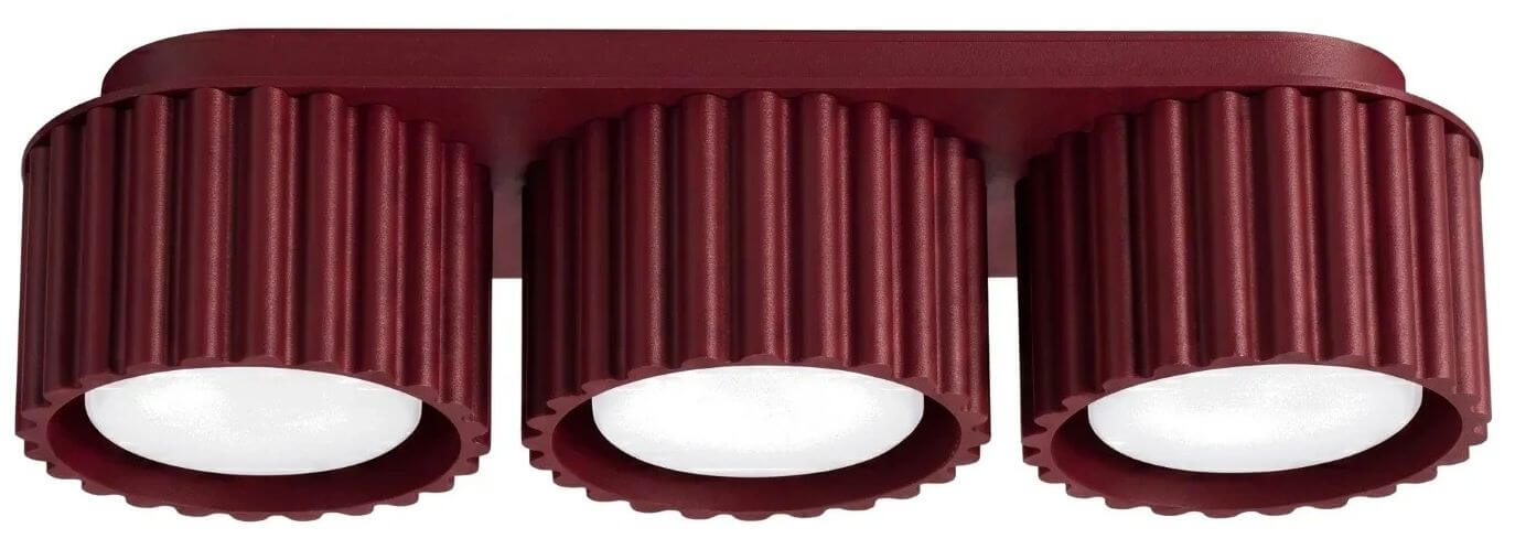 Sollux Lighting Aura Deckenlampe 3x10 W burgund SL.2636