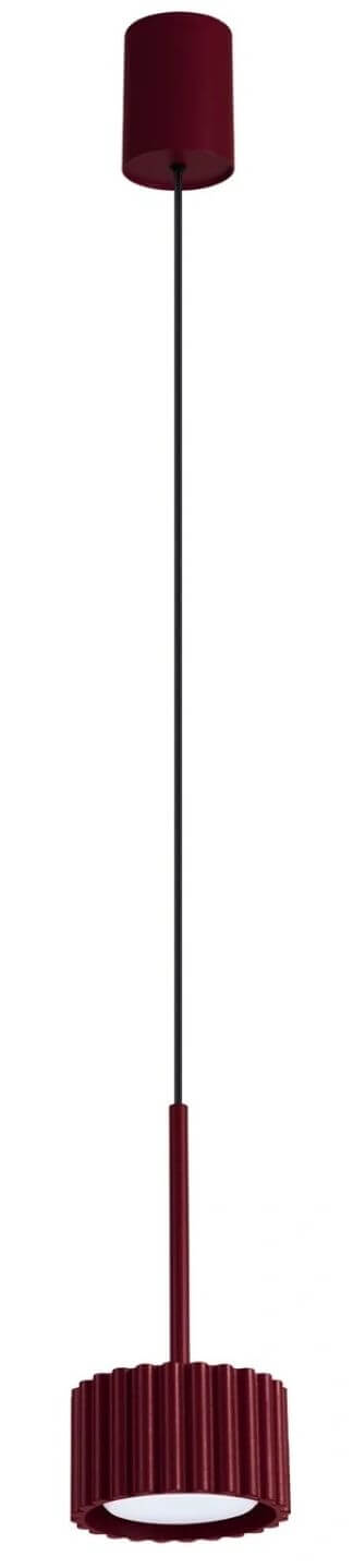 Sollux Lighting Aura Pendelleuchte 1x10 W burgund SL.2684