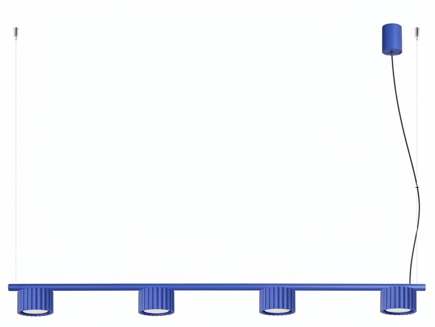 Sollux Lighting Aura Pendelleuchte 4x10 W blau SL.2701