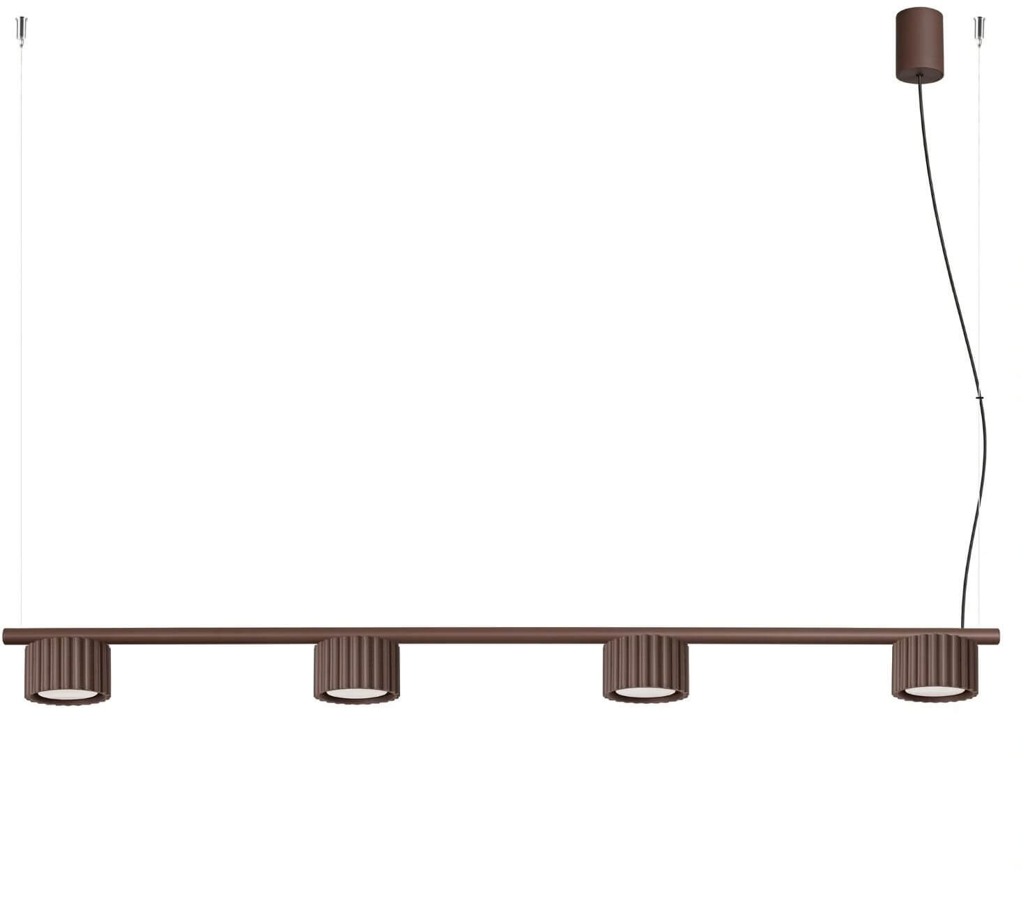 Sollux Lighting Aura Pendelleuchte 4x10 W braun SL.2709