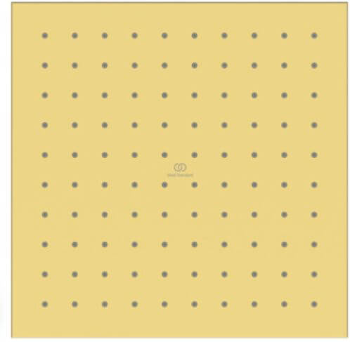 Ideal Standard Idealrain Kopfbrause 25x25 cm quadratisch gold A8555A2
