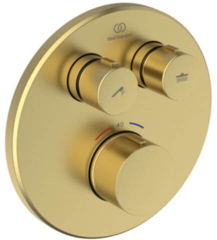 Ideal Standard Ceratherm Navigo Duscharmatur Unterputz mit Thermostat gold A8579A2