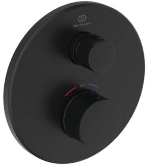 Ideal Standard Ceratherm Navigo Duscharmatur Unterputz mit Thermostat schwarz A8578XG