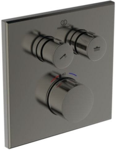 Ideal Standard Ceratherm Navigo Duscharmatur Unterputz mit Thermostat graphit A8581A5