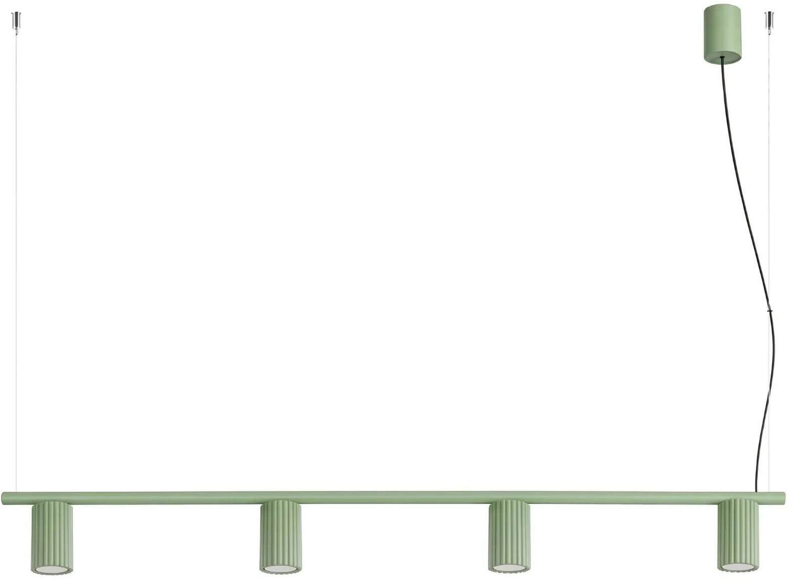 Sollux Lighting Karbon Pendelleuchte 4x10 W grün SL.2722