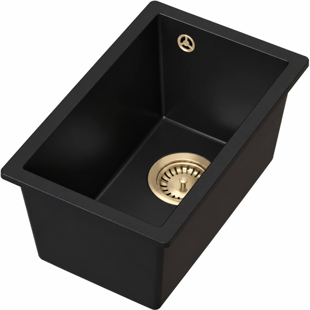 Ruvetti Lilo 35 Unterbauspüle 45x28 cm schwarz 3001LI_FB35_P-PVDCH