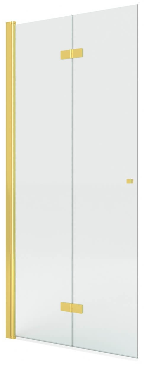 New Trendy New Soleo Gold Shine Walk-In Duschwand 100 cm gold Glanz/durchsichtiges Glas K-5765