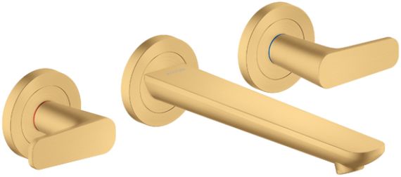 Axor Citterio C Waschtischarmatur Wandmontage gold 49070250
