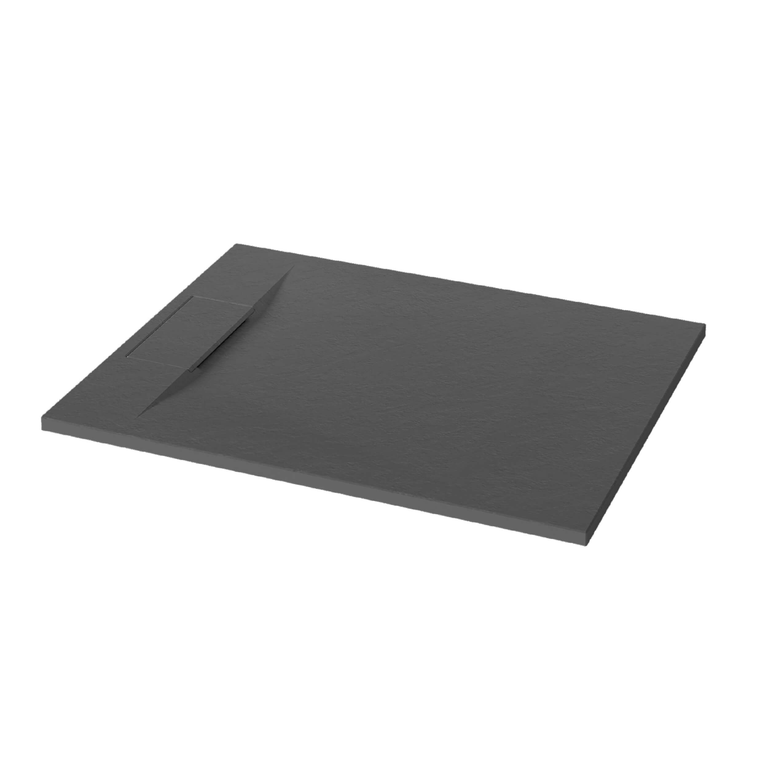 Invena Alvero Rechteckige Duschwanne 120x80 cm schwarz AK-7C-812