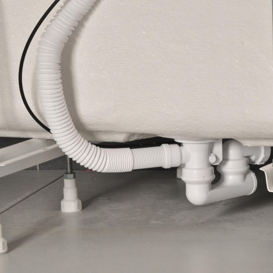 Set Eckbadewanne Ravak Rosa 95 C561000000, Badewannensiphon Ravak X01305, GPX2240140