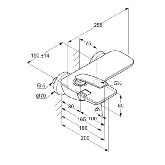 Set Badewannen- und Duscharmatur Kludi Balance 524450575, Waschtischarmatur Kludi Balance 520260575