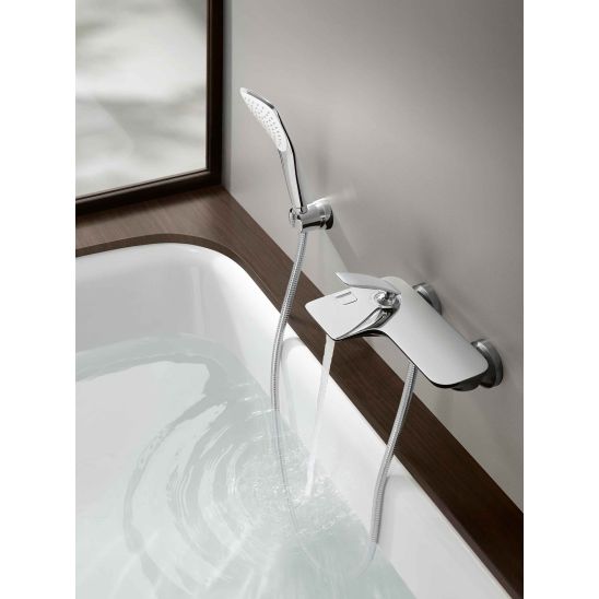 Set Badewannen- und Duscharmatur Kludi Balance 524450575, Waschtischarmatur Kludi Balance 520260575