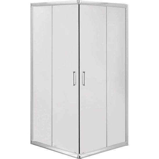 Set Dusche Deante Funkia KYC_641K, Quadratische Duschwanne Deante Corner KTC_041B, NHC_025C