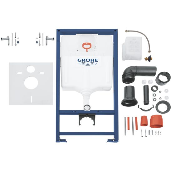 Set Unterputzrahmen Grohe Rapid SL 38539001, WC-Becken mit Absenkautomatik-Sitz Hagser Beno HGR20000042, 38964KF0