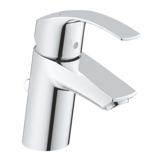 Set Badewannen- und Duscharmatur Grohe Eurosmart 33300002, Waschtischarmatur Grohe Eurosmart 33265002