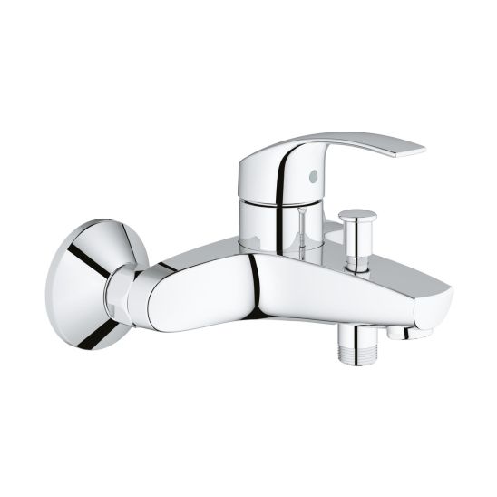 Set Badewannen- und Duscharmatur Grohe Eurosmart 33300002, Waschtischarmatur Grohe Eurosmart 33265002