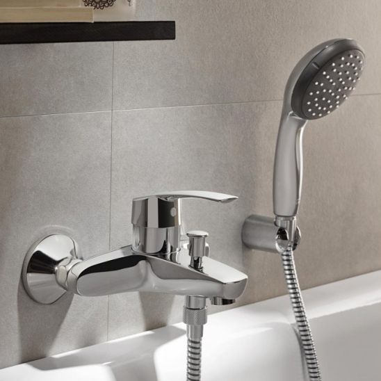 Set Duschset Grohe Euphoria 27421002, Badewannen- und Duscharmatur Grohe Eurosmart 33300002