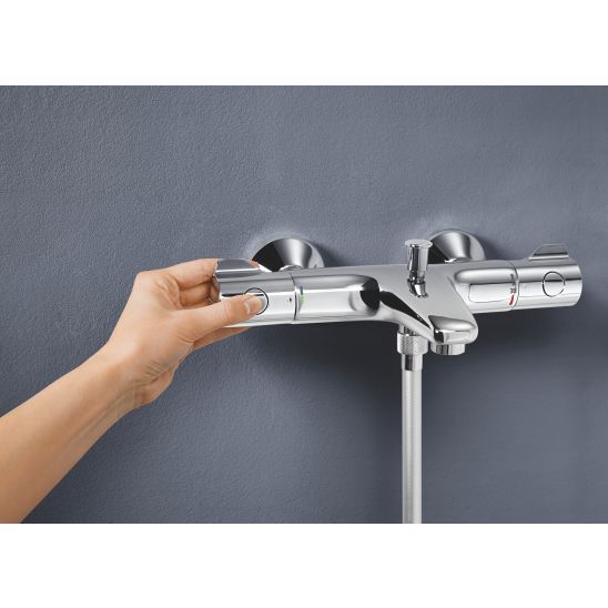 Set Badewannen- und Duscharmatur Grohe Grohtherm 800 34567000, Duschset Grohe Euphoria 27369000