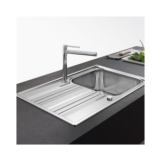 Set Küchenarmatur Oltens Borga 35207300, Edelstahlspüle Franke Smart 101.0368.324