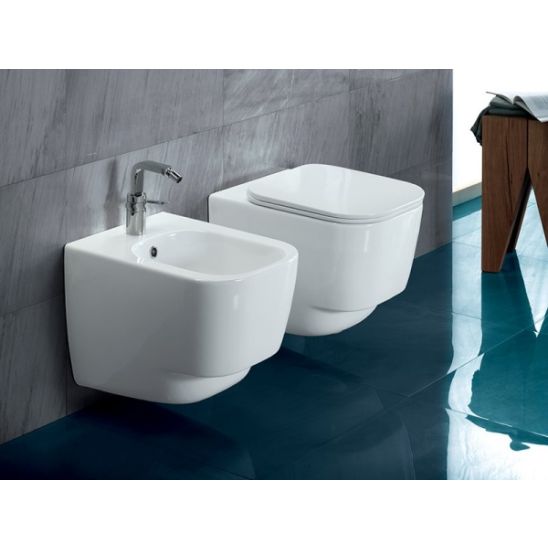 Set WC-Becken Hatria Fusion YXZL01, Toilletensitz Hatria Fusion Y1EY01