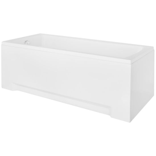 Set Rechteckige Badewanne Besco Optima #WAO-160-PK, Badewannenverkleidung Besco #OAP-160-UNI