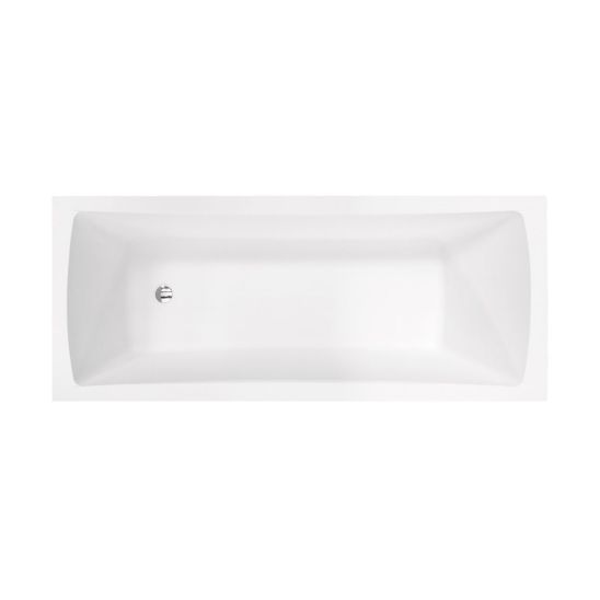 Set Rechteckige Badewanne Besco Optima #WAO-160-PK, Badewannenverkleidung Besco #OAP-160-UNI